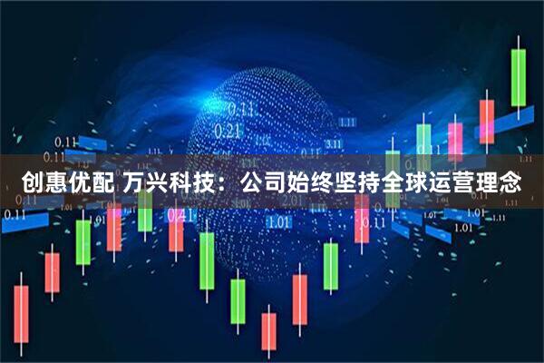 创惠优配 万兴科技：公司始终坚持全球运营理念
