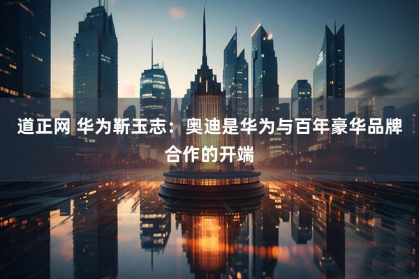 道正网 华为靳玉志：奥迪是华为与百年豪华品牌合作的开端