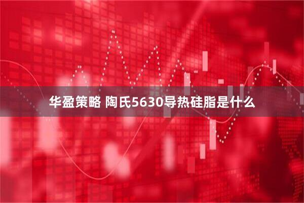 华盈策略 陶氏5630导热硅脂是什么